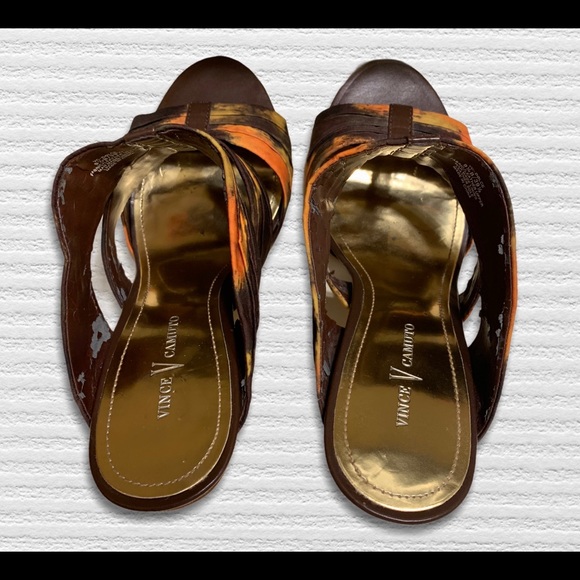 Vince Camuto Leather Heeled Sandals - 9.5 - Picture 5 of 10